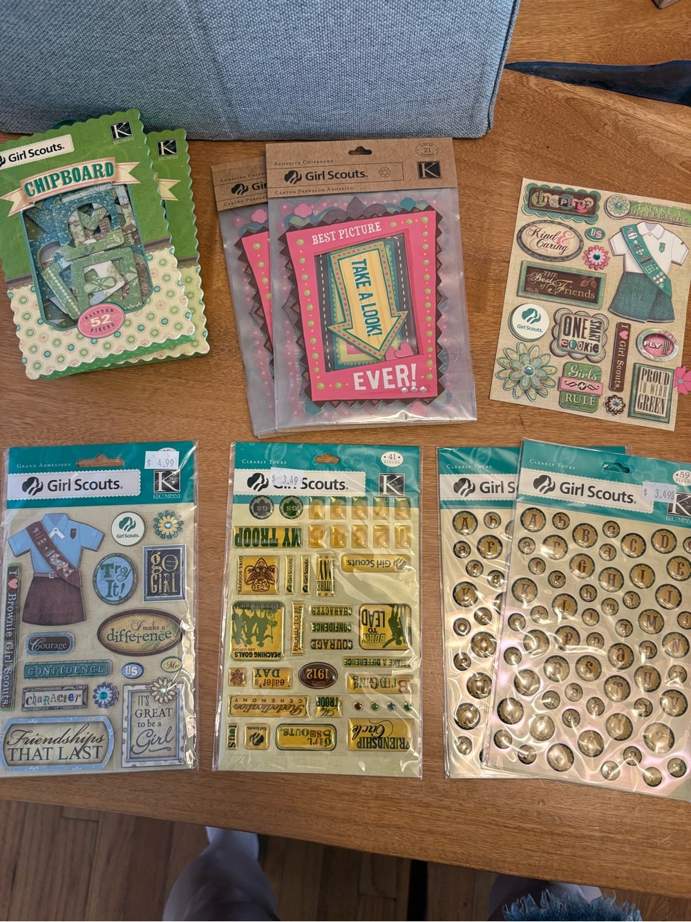 Lot of Vintage Girl Scouts Scrapbook Sticker Packs